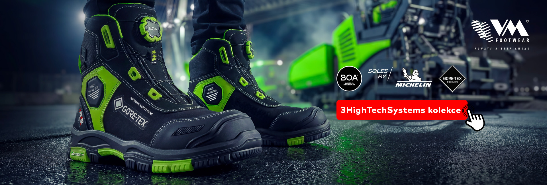 VM® pracovní obuv GORE-TEX® + BOA® + MICHELIN®