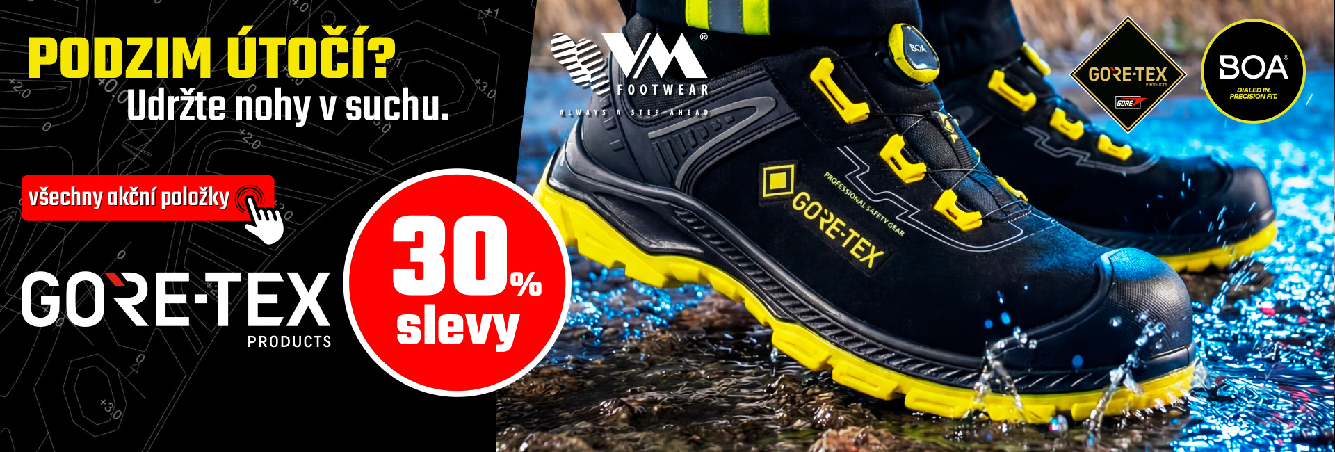 pracovní a bezpečnostní obuv s membránou GORE-TEX | akční ceny