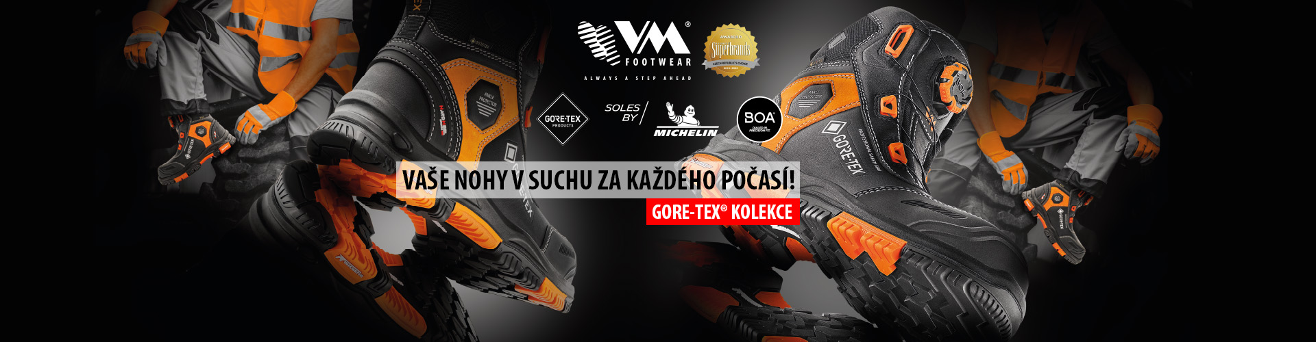 Pracovní a bezpečnostní obuv s membránou GORE-TEX
