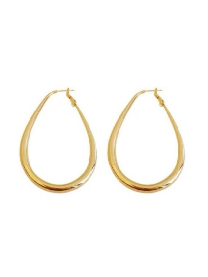 183 nausnice ve tvaru slzy pozlacene