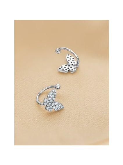 234 stribrna manzeta meadow s kubickou zirkonii