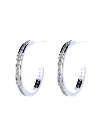 162 stribrne nausnice kulate s kubickou zirkonii