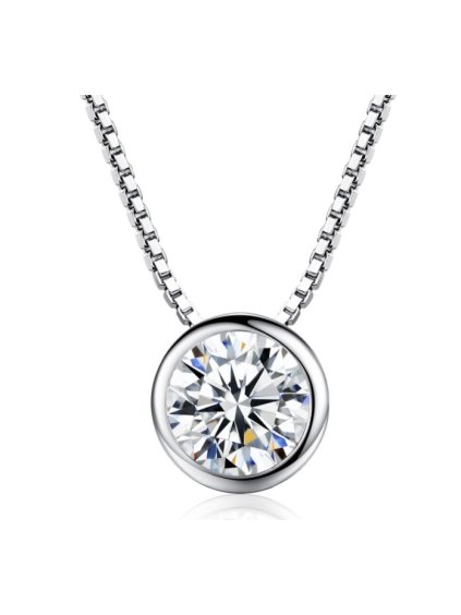 426 stribrny nahrdelnik diamond