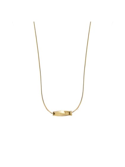 384 stribrny nahrdelnik elegant pozlaceny