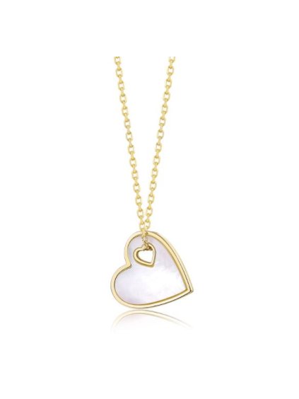 345 stribrny nahrdelnik sweetie s vodni perlou pozlaceny