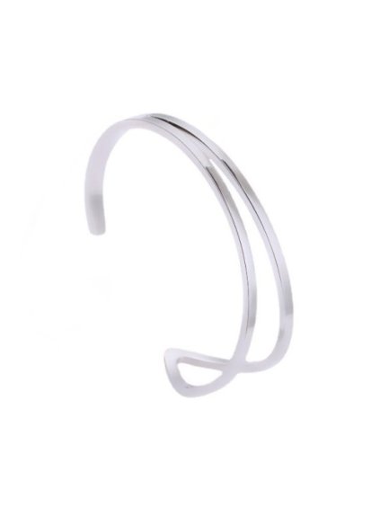 486 1 stribrny naramek double