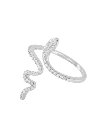594 stribrny prsten snake