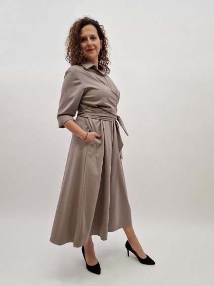 1411 damske strecove saty s vazanim uni vel 40 44