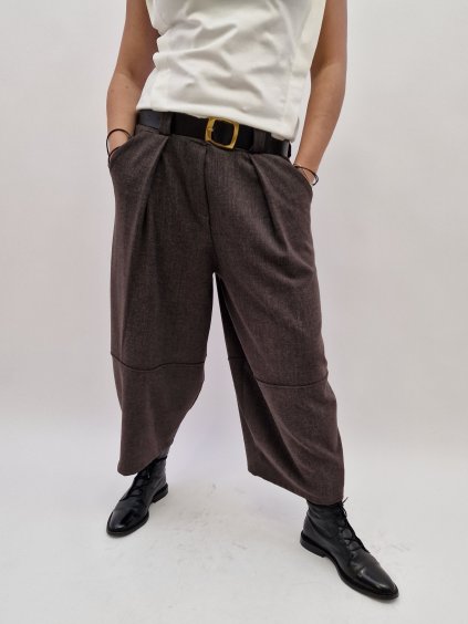 1456 3 damske tulipanove siroke kalhoty uni vel 36 40