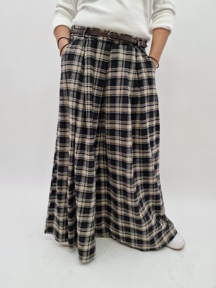 1492 5 damske maxi siroke kalhoty teple uni vel 36 40