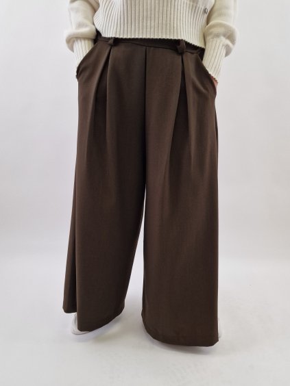 Dámské široké sukňové kalhoty uni vel 38-42