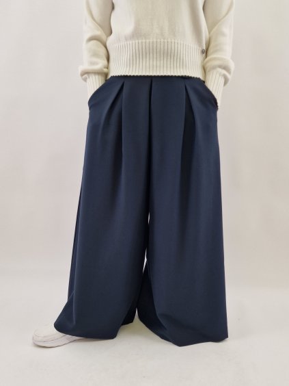 Dámské široké sukňové kalhoty uni vel 38-42