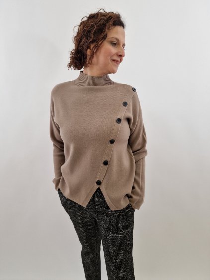 Dámský svetr se stojáčkem uni vel 36-40