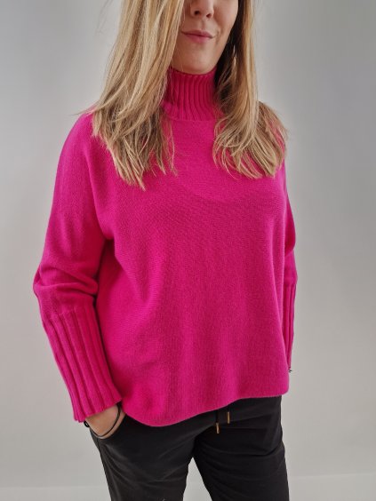 Dámský lehký svetr rolák uni vel. 40/44