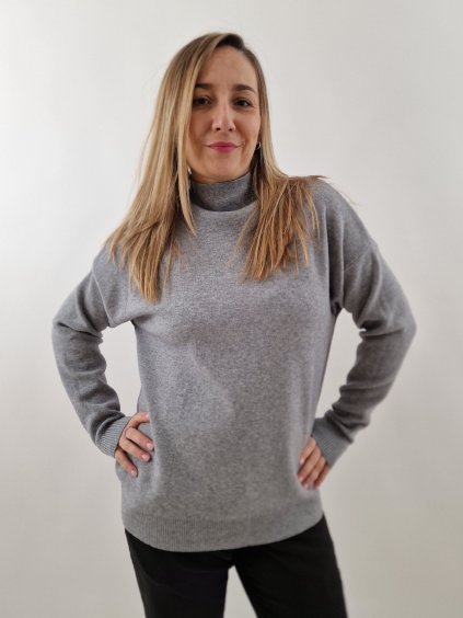 Dámský svetr se stojáčkem uni vel. 38/42