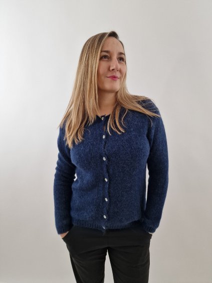 Dámský svetr propínací z Alpaky uni vel. 38/42