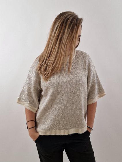 Dámský svetr Top třpytivý uni vel. 40/46