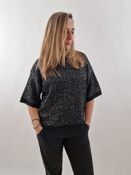 Dámský svetr Top třpytivý uni vel. 40/46