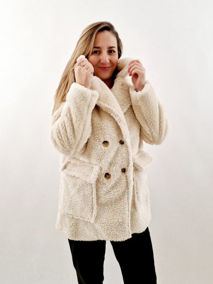 Dámský kabát kožíšek uni vel 36/40