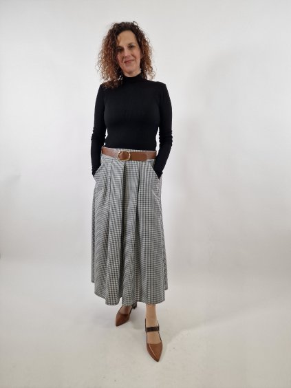 Dámská áčková sukně s páskem uni vel 36/40