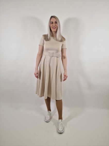 Dámské šaty s páskem uni vel 36/40