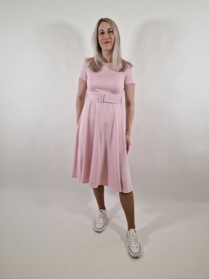 Dámské šaty s páskem uni vel 36/40