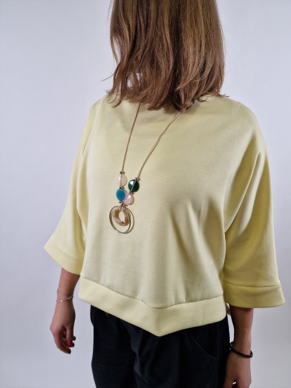 Dámská oversize tunika s náhrdelníkem uni vel 40-44