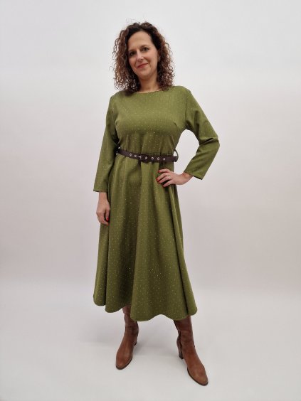 250 1 damske saty s kaminkami zelena univerzalni vel 36 40