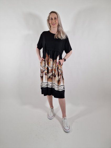 Dámské oversize šaty uni vel 40/46