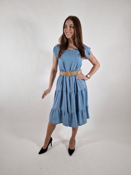 Dámské denim šaty uni vel 36/40