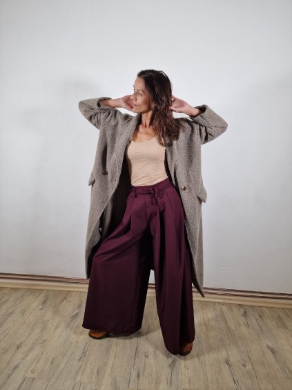 355 damske siroke elegantni kalhoty uni vel 38 42