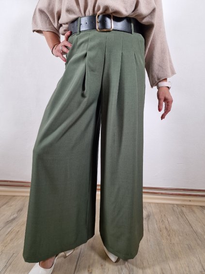 376 damske siroke kalhoty s paskem vel uni 38 42