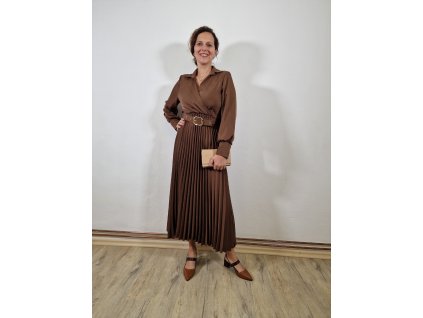 442 damske dlouhe saty s plise vel uni 36 40