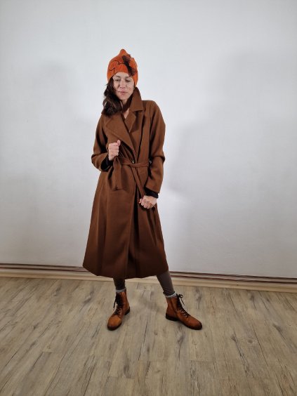 490 damsky dlouhy teply kabat uni velikost 38 42