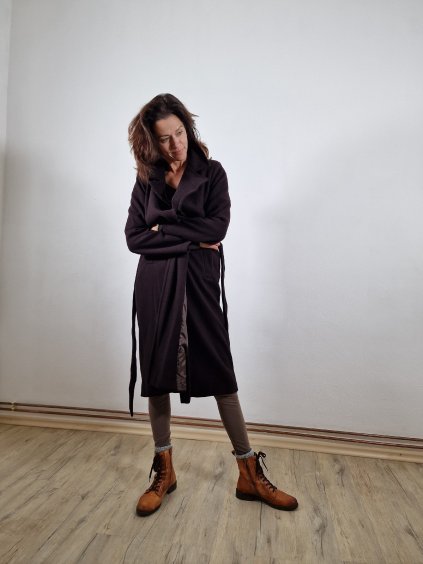 493 5 damsky dlouhy teply kabat uni velikost 38 42