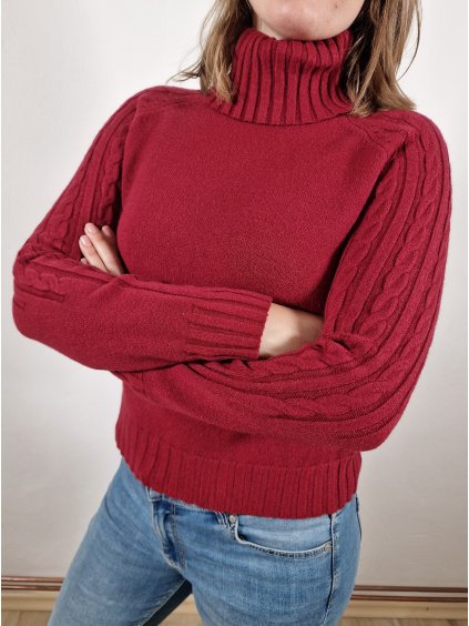 673 damsky teply svetr rolak uni vel 36 40