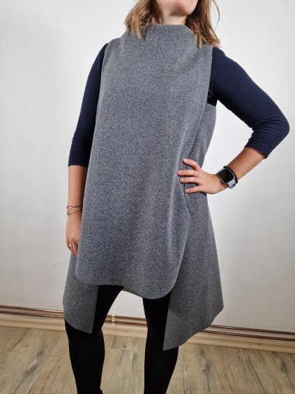 703 3 damska oversize vesta trenckot vel 40 44