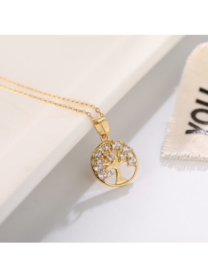 432 nahrdelnik tree of life s ceskym kristalem pozlaceny