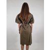 3340 4 damske oversize saty nabirany rukav uni vel 38 42