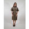 3340 damske oversize saty nabirany rukav uni vel 38 42