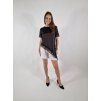 Dámský satin top s krajkou uni vel 36/40