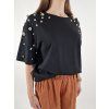 Dámské oversize triko top uni vel 38/44
