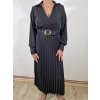 439 3 damske dlouhe saty s plise vel uni 36 40