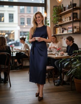 Hledáte letní šaty, které vnese do vaší garderóby lehký lesk a ženskou eleganci? ✨👗 Lamiar — dlouhé letní šaty z jemného...