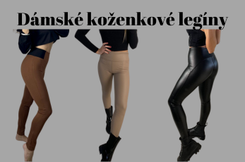 Dámské koženkové legíny
