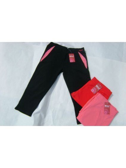 LEGÍNY 3/4 DÍVČÍ WOLF H2145 černá 134