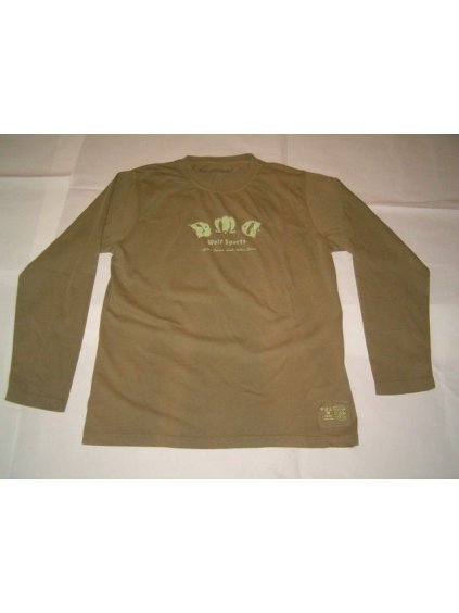 Tričko pánské dlouhý rukáv (M-XXL) WOLF 00010 khaki M