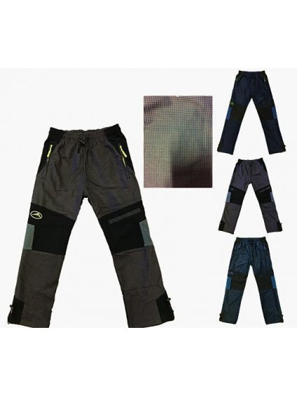 Kalhoty outdoor slabé dorost chlapecké bavlněné (134-164) KUGO T9008 134/9 let petrolejová