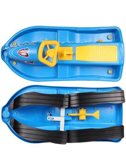 Boby Snow FormulePLASTKON  řiditelné, s brzdami Modrý