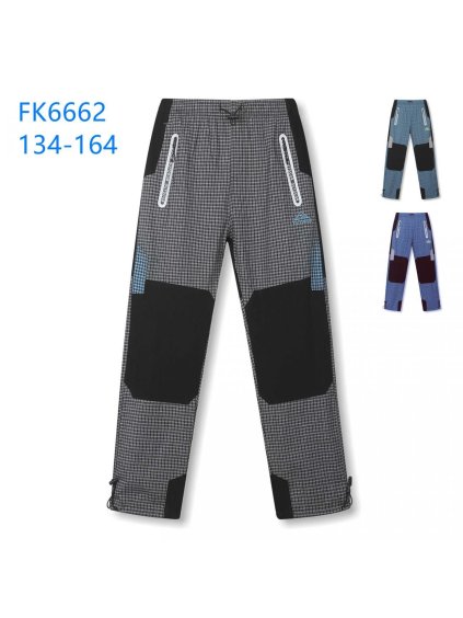Chlapecké outdoor plátěné bavlněné kalhoty - KUGO FK6662